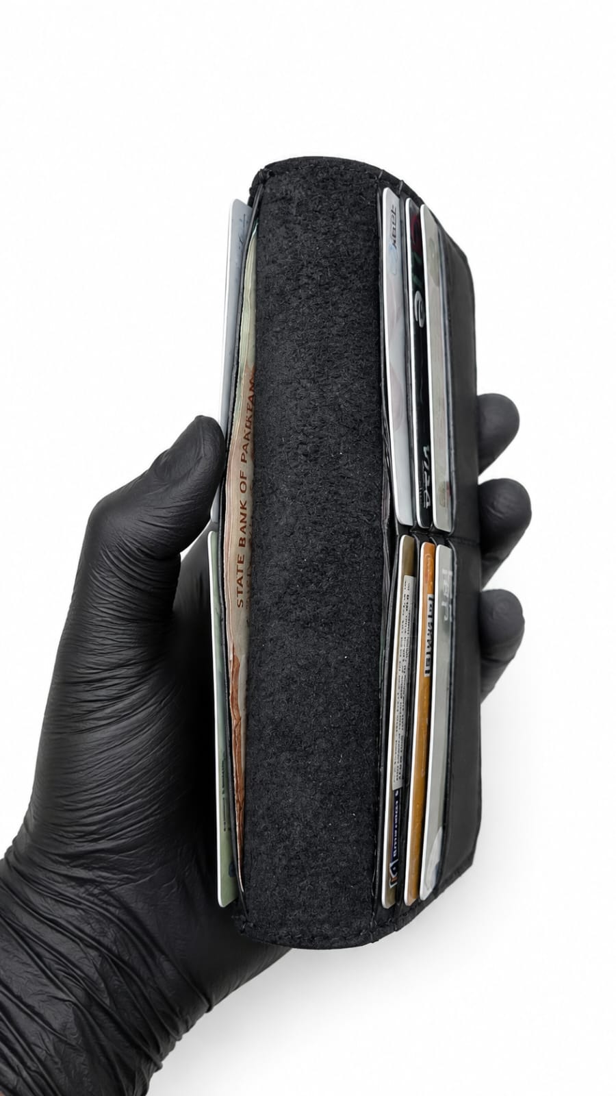 Long wallet made by pure leather of full grain