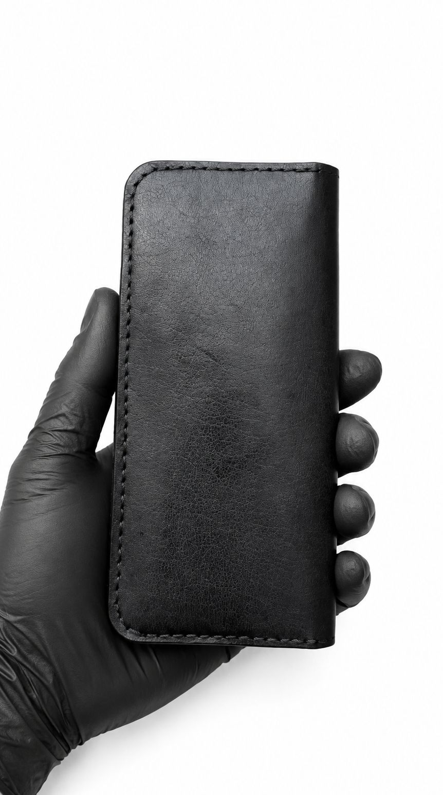 Long wallet made by pure leather of full grain