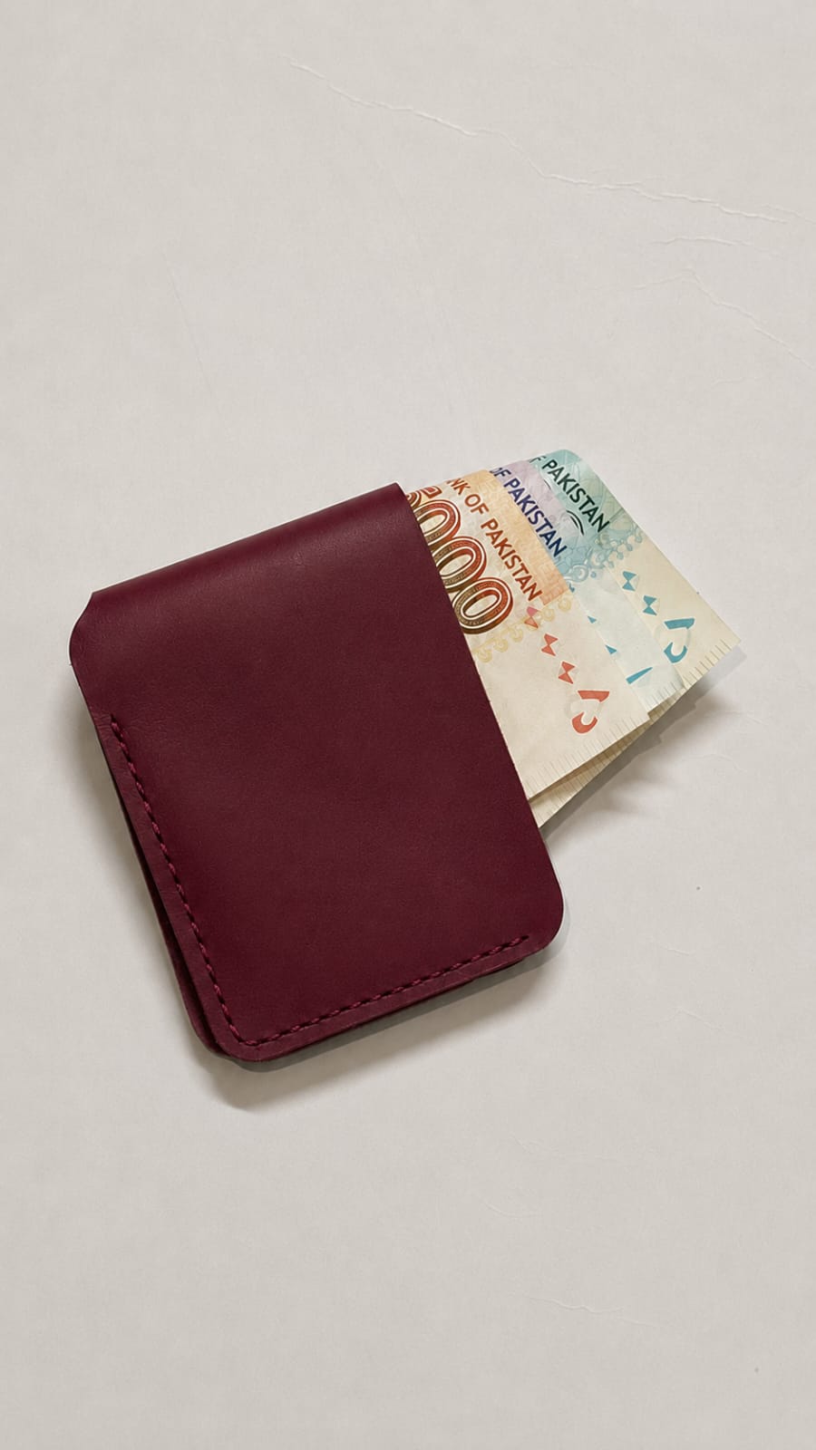 Executive bifold full grain leather wallet