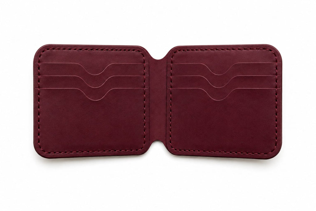 Executive bifold full grain leather wallet