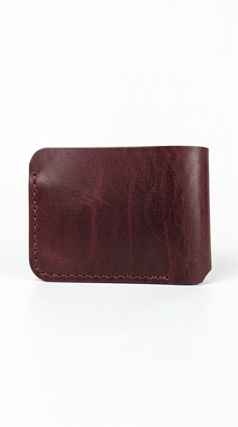 Executive bifold full grain leather wallet