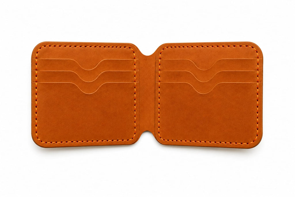 Executive bifold full grain leather wallet