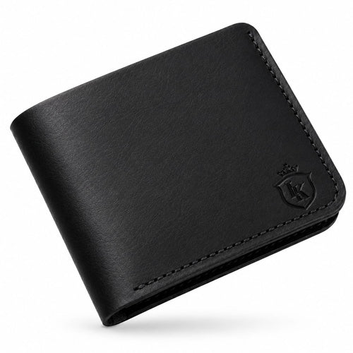 Executive bifold full grain leather wallet