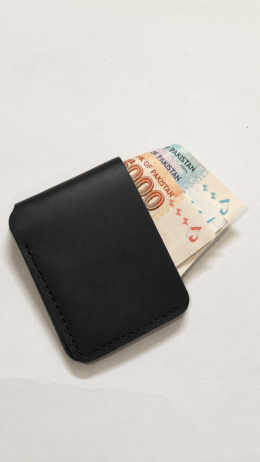 Executive bifold full grain leather wallet