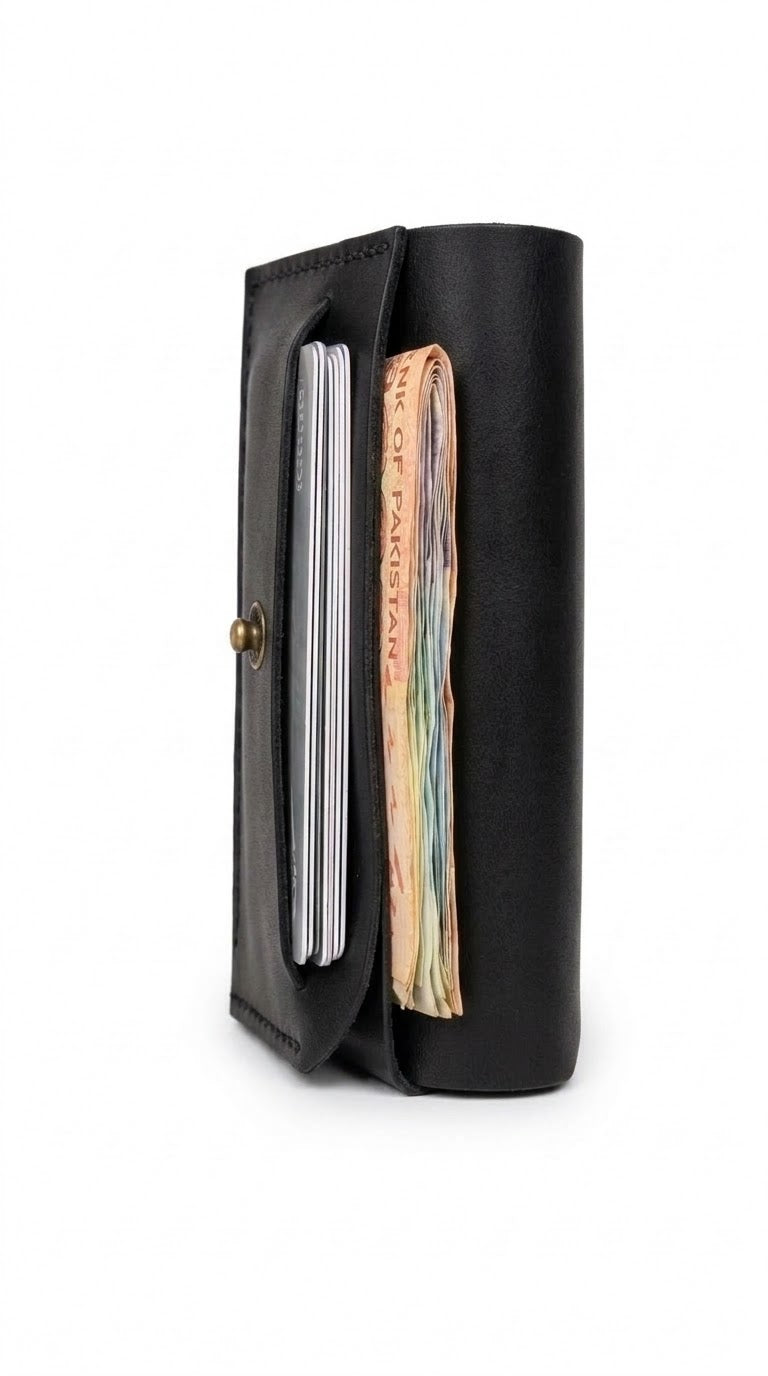 Smart wallet by leatherkraft.pk made by high quality full grain leather