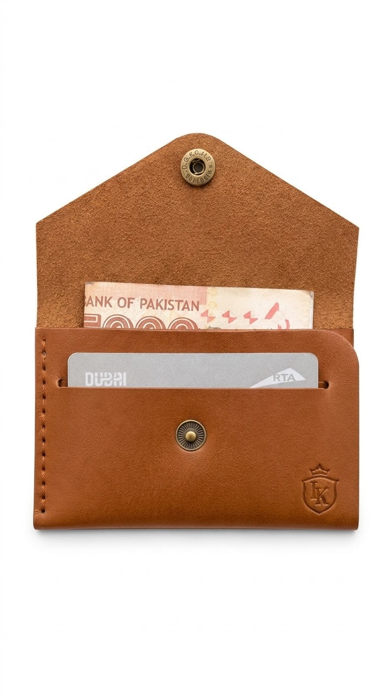Smart wallet by leatherkraft.pk made by high quality full grain leather
