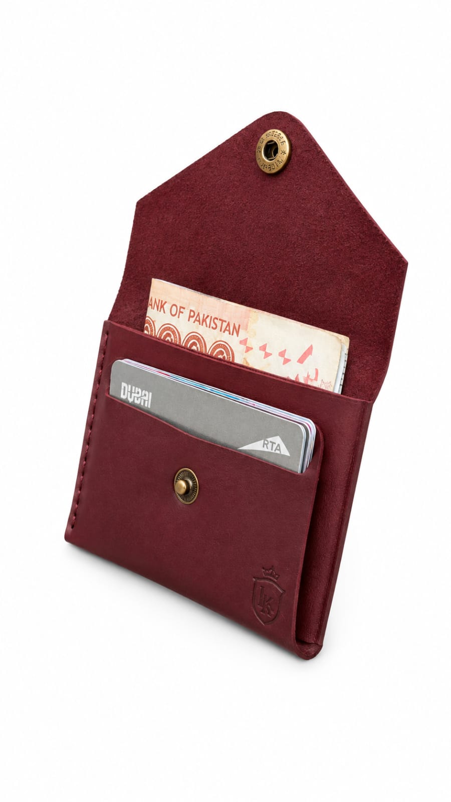 Smart wallet by leatherkraft.pk made by high quality full grain leather